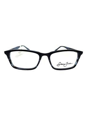 Sean John Designer Eyeglasses Rectangular Blue Frame Optical